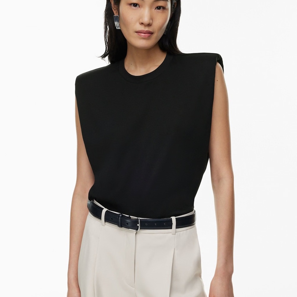 Babaton Black Muscle Tee L